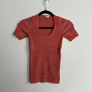 Moth Multicolor Knit Top Size XS